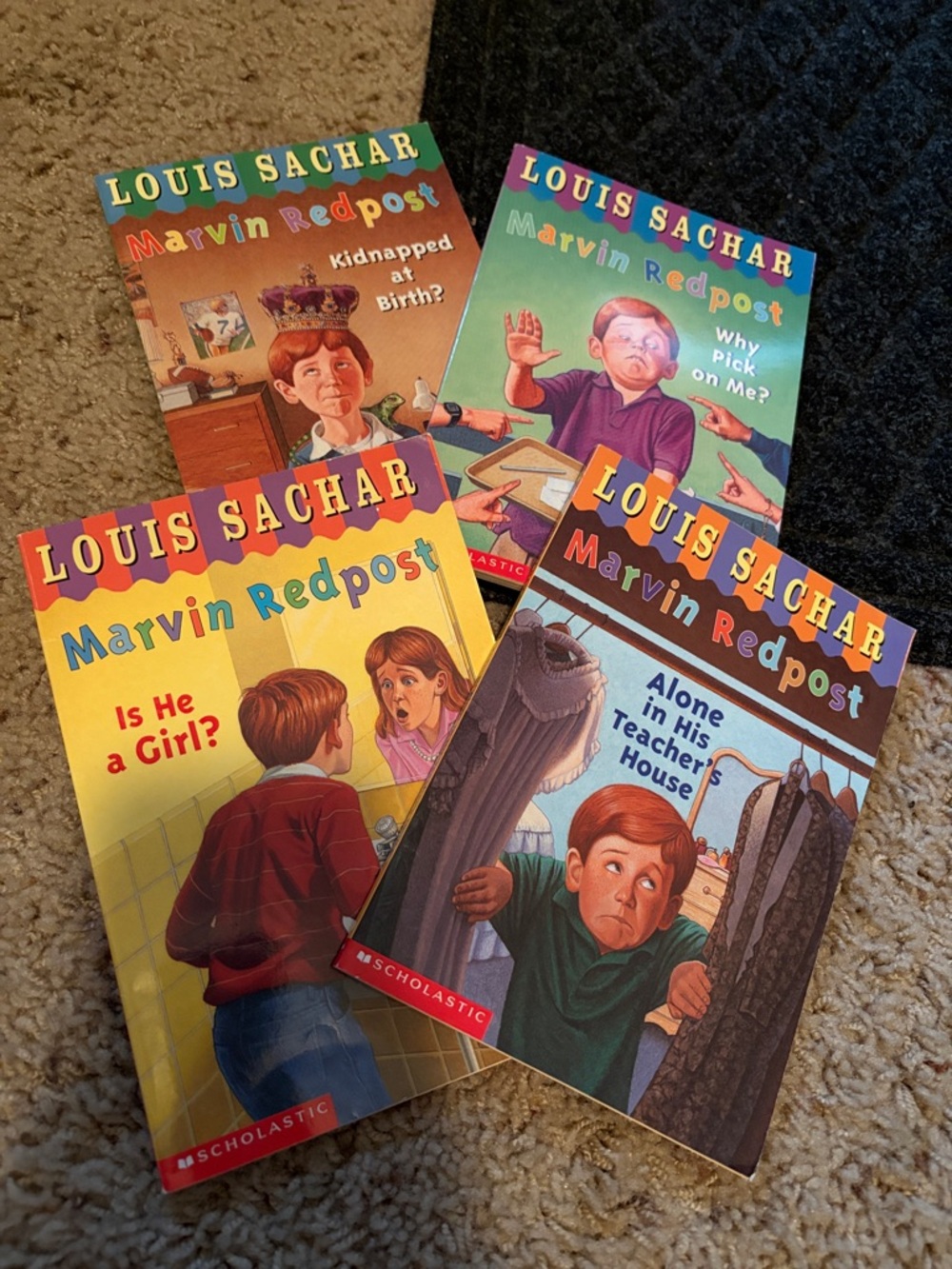 Vintage Marvin Redpost Louis Sachar Paperback Book Lot Of 4